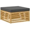 Lauko sofos komplektas 9 pcs Balta ir antracito Poliesteris