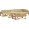 Lauko sofos komplektas 9 pcs Balta ir kreminė 79 x 79 x 37 cm