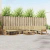 Lauko sofos komplektas 9 pcs Balta ir kreminė