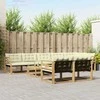 Lauko sofos komplektas 9 pcs Balta ir kreminė 79 x 79 x 37 cm