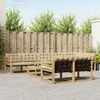 Lauko sofos komplektas 9 pcs Balta ir kreminė 79 x 79 x 37 cm