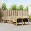 Lauko sofos komplektas 9 pcs Balta ir kreminė 79 x 79 x 37 cm