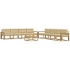 Lauko sofos komplektas 9 pcs Balta ir kreminė 79 x 79 x 37 cm
