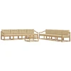 Lauko sofos komplektas 9 pcs Balta ir kreminė 79 x 79 x 37 cm