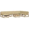 Lauko sofos komplektas 9 pcs Balta ir kreminė 79 x 79 x 37 cm