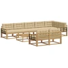 Lauko sofos komplektas 9 pcs Balta ir kreminė 79 x 79 x 37 cm