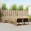 Lauko sofos komplektas 9 pcs Balta ir kreminė 79 x 79 x 37 cm
