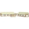Lauko sofos komplektas 9 pcs Balta ir kreminė 79 x 79 x 37 cm