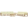 Lauko sofos komplektas 9 pcs Balta ir kreminė 79 x 79 x 37 cm