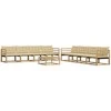 Lauko sofos komplektas 9 pcs Balta ir kreminė 79 x 79 x 37 cm