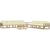 Lauko sofos komplektas 9 pcs Balta ir kreminė 79 x 79 x 37 cm
