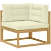 Lauko sofos komplektas 9 pcs Balta ir kreminė 79 x 79 x 37 cm