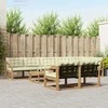Lauko sofos komplektas 9 pcs Balta ir kreminė 79 x 79 x 37 cm