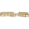 Lauko sofos komplektas 9 pcs Balta ir kreminė 79 x 79 x 37 cm