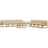Lauko sofos komplektas 9 pcs Balta ir kreminė 79 x 79 x 37 cm