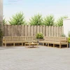 Lauko sofos komplektas 9 pcs Balta ir kreminė 79 x 79 x 37 cm