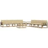 Lauko sofos komplektas 9 pcs Balta ir kreminė 79 x 79 x 37 cm