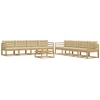 Lauko sofos komplektas 9 pcs Balta ir kreminė 79 x 79 x 37 cm