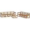 Lauko sofos komplektas 9 pcs Natūrali
