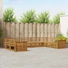 Lauko sofos komplektas 9 vnt. Natūrali Kietos akacijos mediena
