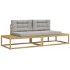 Lauko sofos komplektas Balta 230,5 x 83 x 73 cm Poliesteris