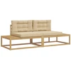 Lauko sofos komplektas Balta 230,5 x 83 x 73 cm Poliesteris