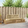 Lauko sofos komplektas Balta 230,5 x 83 x 73 cm Poliesteris