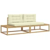 Lauko sofos komplektas Balta 230,5 x 83 x 73 cm Poliesteris