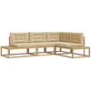 Lauko sofos komplektas Balta 277,5 x 198,5 x 73 cm Poliesteris