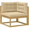 Lauko sofos komplektas Balta 357 x 198,5 x 73 cm Poliesteris