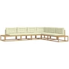 Lauko sofos komplektas Balta 357 x 198,5 x 73 cm Poliesteris