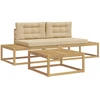 Lauko sofos komplektas Balta 79 x 79 x 37 cm Poliesteris