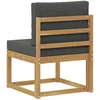 Lauko sofos komplektas Balta ir antracito 59 x 63 x 73 cm