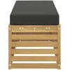 Lauko sofos komplektas Balta ir antracito 115 x 43 x 45 cm