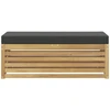 Lauko sofos komplektas Balta ir antracito 115 x 43 x 45 cm