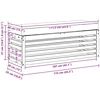 Lauko sofos komplektas Balta ir antracito 115 x 43 x 45 cm