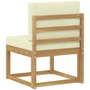 Lauko sofos komplektas Balta ir kreminė 59 x 63 x 73 cm