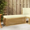 Lauko sofos komplektas Balta ir kreminė 115 x 43 x 45 cm