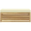 Lauko sofos komplektas Balta ir kreminė 115 x 43 x 45 cm