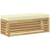 Lauko sofos komplektas Balta ir kreminė 115 x 43 x 45 cm