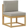 Lauko sofos komplektas Balta ir šviesiai pilka 59 x 63 x 73 cm