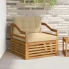 Lauko sofa Natūralus ir bežinis