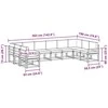 Lauko sofos komplektas 10 vnt. Balta ir kreminė