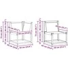 Lauko sofos komplektas 10 vnt. Natūrali ir juoda