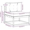 Lauko sofos komplektas 3 vnt. Natūralus ir grietinėlė