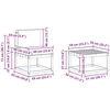 Lauko sofos komplektas su pagalve 4 pcs Natūralus ir grietinėlė