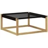 Lauko sofos komplektas su pagalve 4 pcs Balta ir juoda