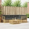 Lauko sofos komplektas su pagalve 5 pcs