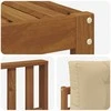 Lauko sofos komplektas su pagalve 5 pcs Natūralus ir bežinis