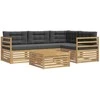 Lauko sofos komplektas su pagalve 5 pcs